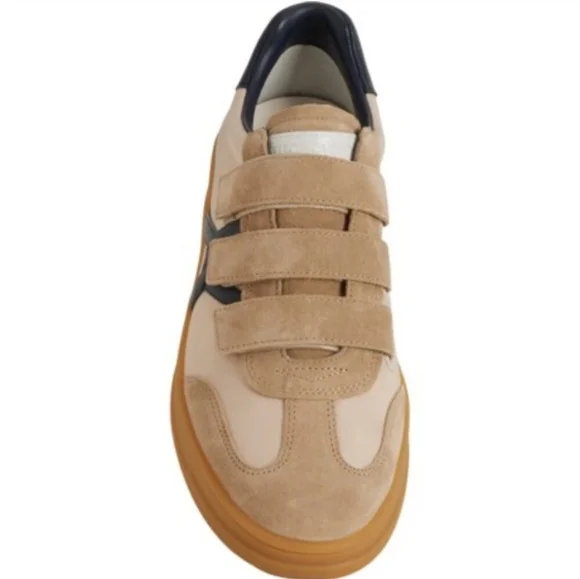 NEW Veronica Beard Reagan Mixed Leather Triple-Grip Sneakers $295 MSRP - Picture 4 of 10
